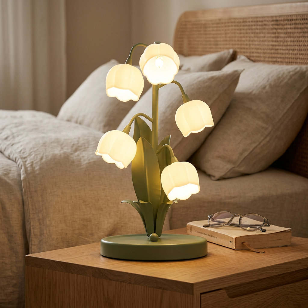Theia - Bell Orchid Table Lamp