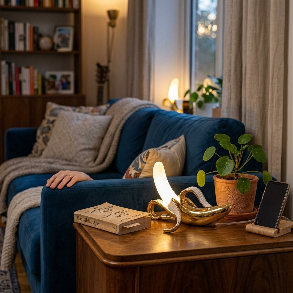 Linus - Banana Light Art Deco Table Lamp