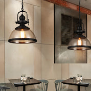 Iris - Clear Glass Dome Pendant Light