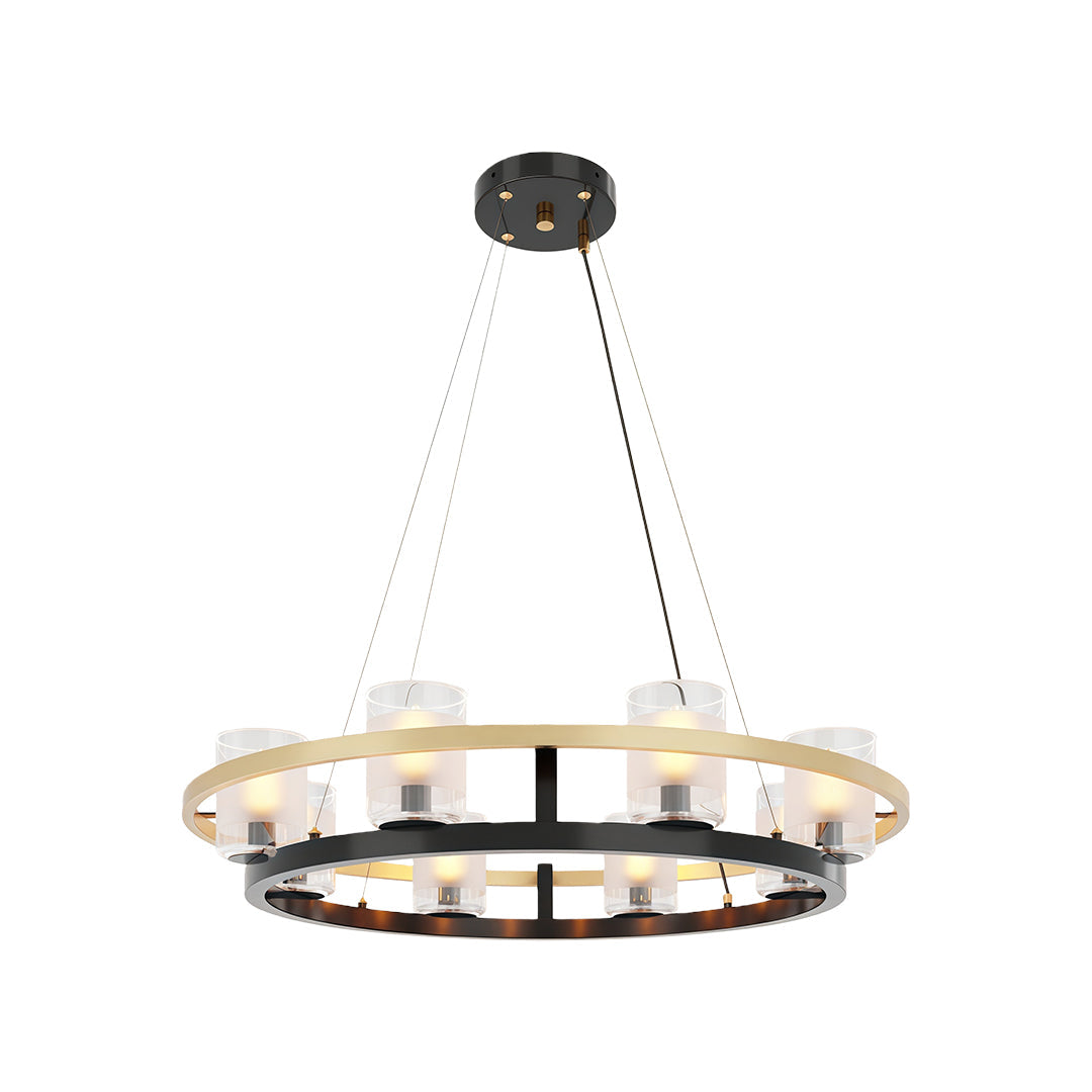 Agathon - Copper and Glass Chandelier