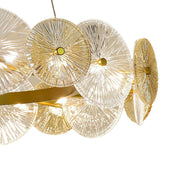 Bakchylides - Brass Frame Glass Chandelier