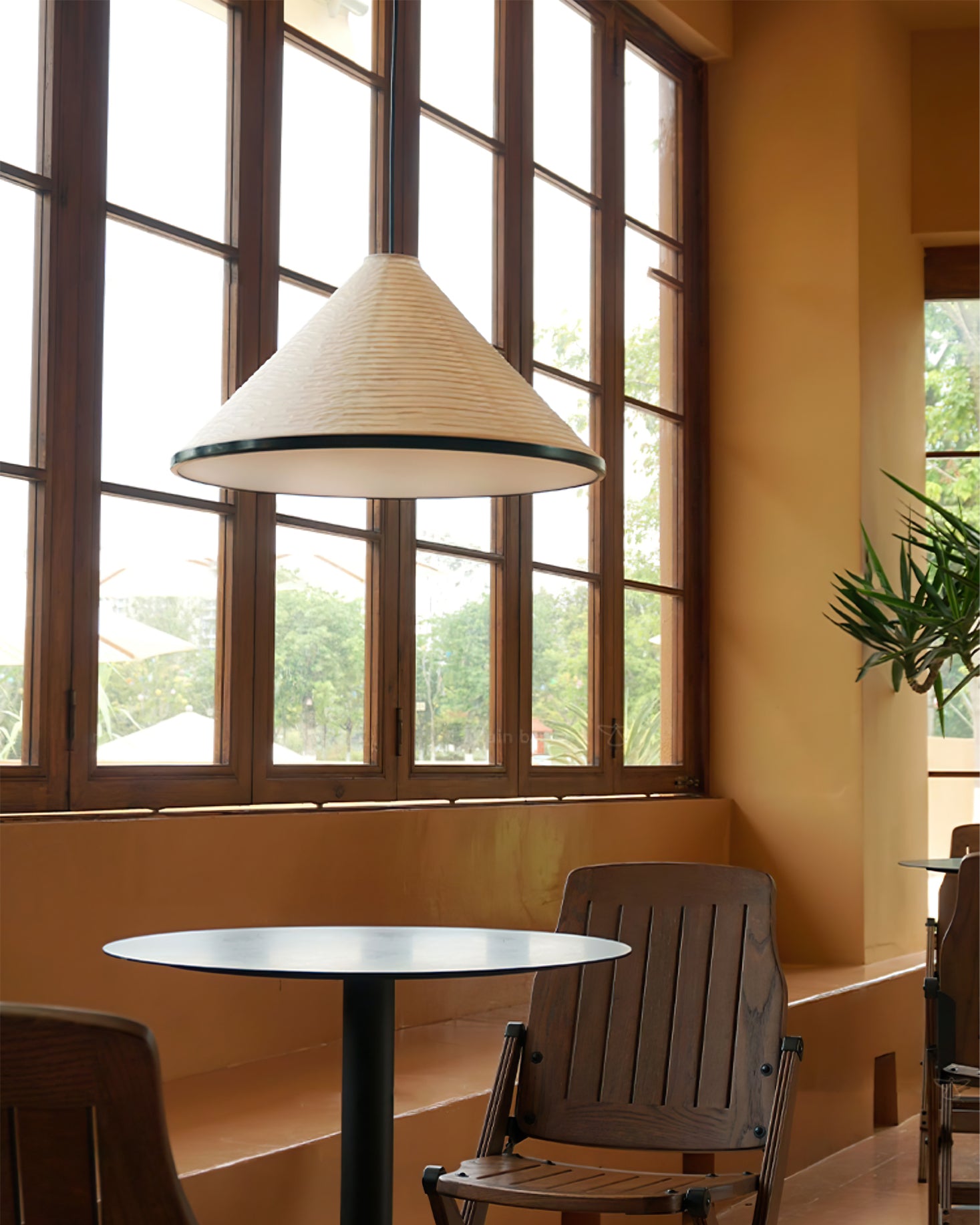 Cone Washi Pendant Light – detail 3