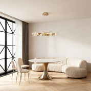 Praxis - Gold Ring Glass Chandelier