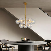 Cassia - Solid Copper Glass Ball Chandelier