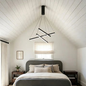 Pheres - Black Crossed Arm LED Chandelier