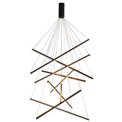Pheres - Black Crossed Arm LED Chandelier