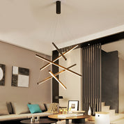 Pheres - Black Crossed Arm LED Chandelier