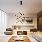 Pheres - Black Crossed Arm LED Chandelier