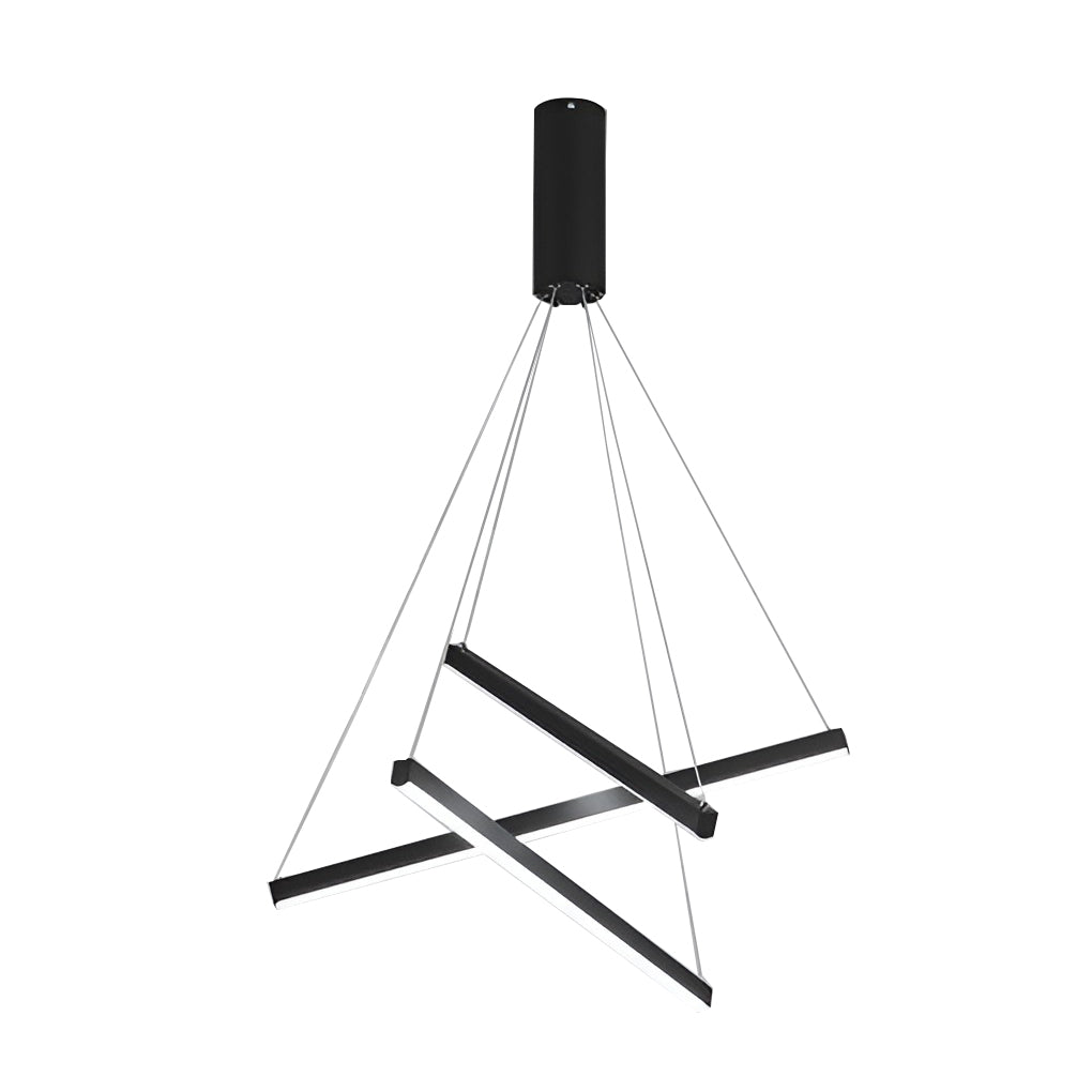 Pheres - Black Crossed Arm LED Chandelier