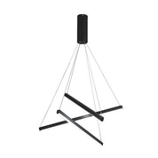 Pheres - Black Crossed Arm LED Chandelier