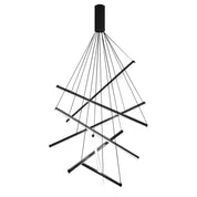 Pheres - Black Crossed Arm LED Chandelier