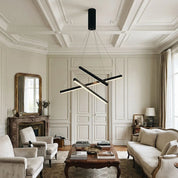 Pheres - Black Crossed Arm LED Chandelier