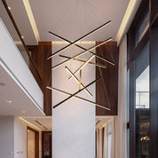 Pheres - Black Crossed Arm LED Chandelier