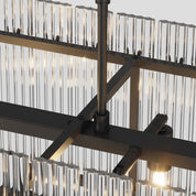 Epikles - Iron and Glass Multi-Head Chandelier