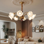 Demophon - Lily Flower Glass Chandelier