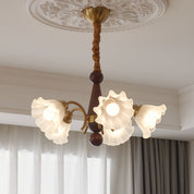 Demophon - Lily Flower Glass Chandelier