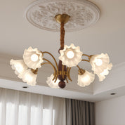 Demophon - Lily Flower Glass Chandelier