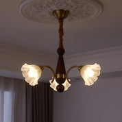 Demophon - Lily Flower Glass Chandelier