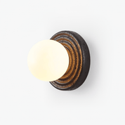 Eurybia - Concentric Travertine Ring Sconce
