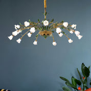 Arete - Vintage Glass Floral Chandelier