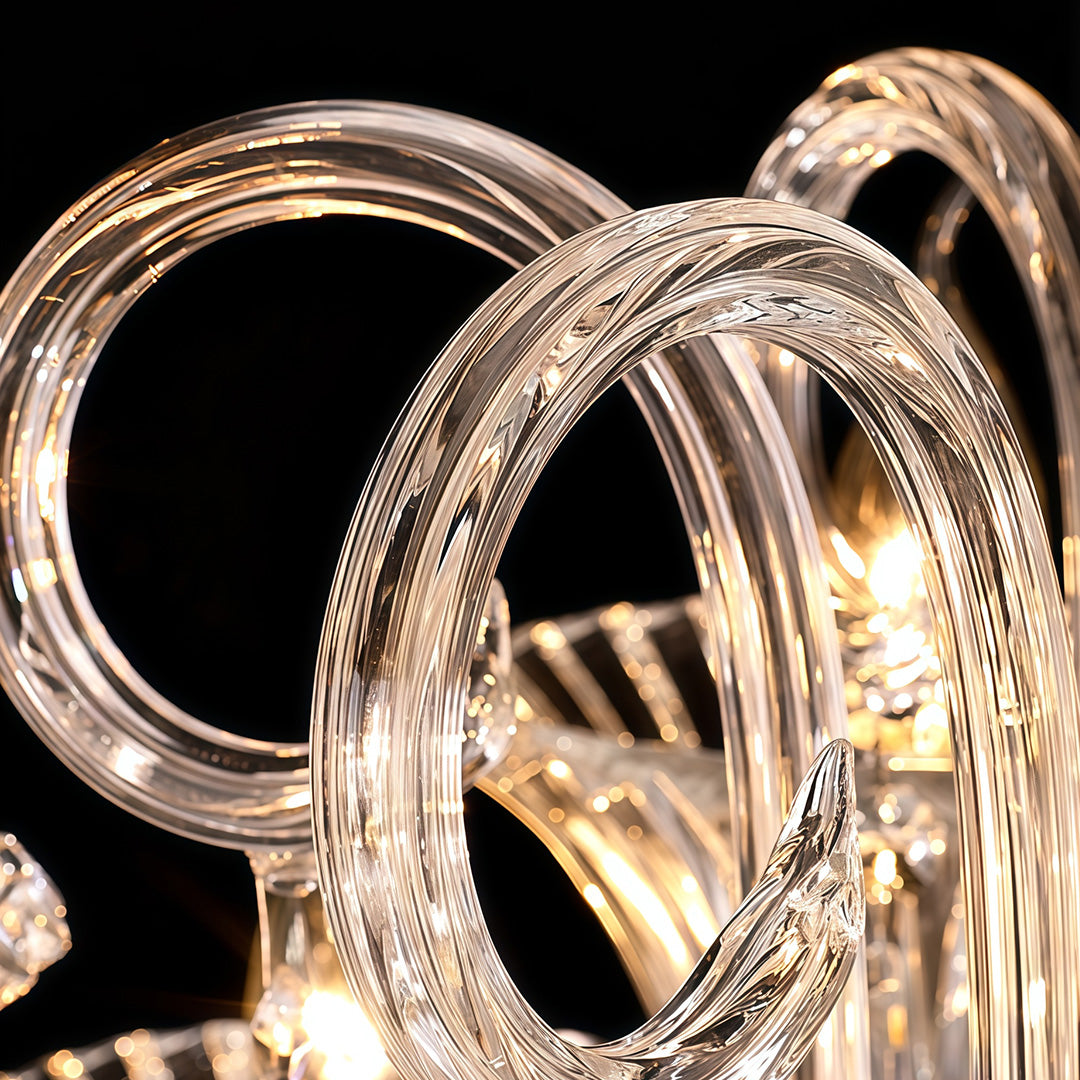 Hylas - French Glass Globe Chandelier