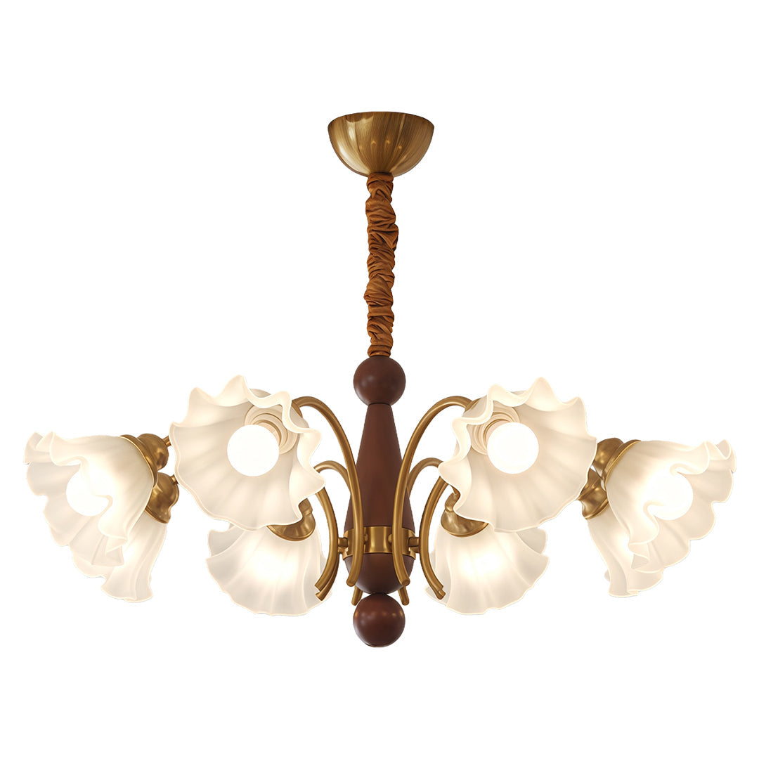 Demophon - Lily Flower Glass Chandelier