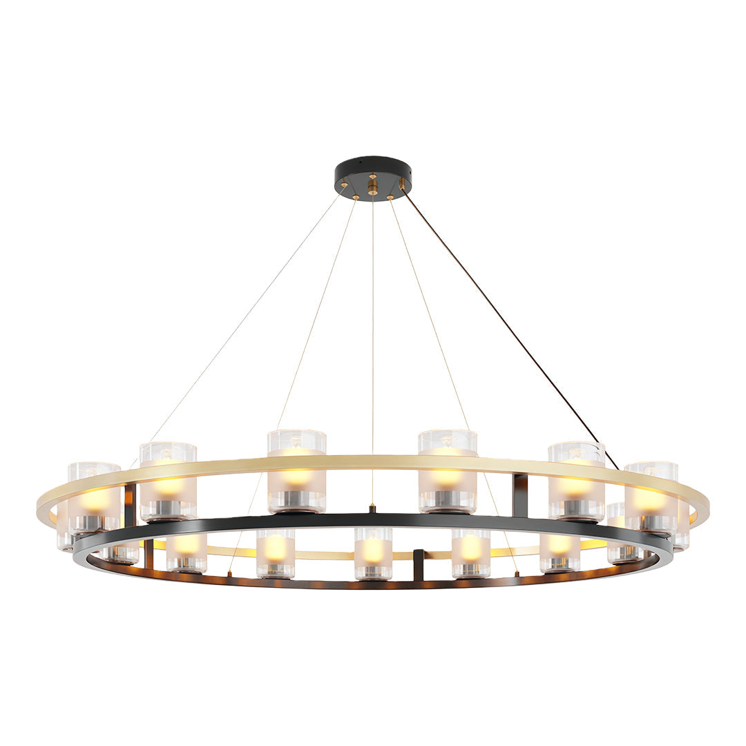 Agathon - Copper and Glass Chandelier