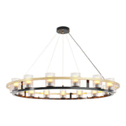 Agathon - Copper and Glass Chandelier