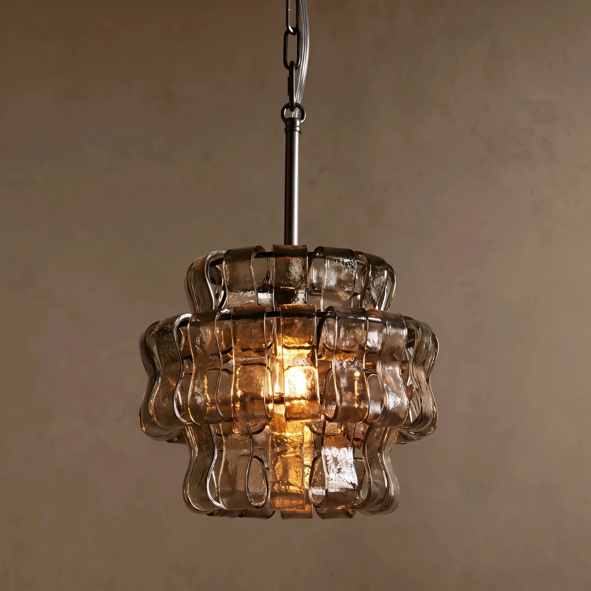 Eldon Wave Glass Pendant Light – detail 3