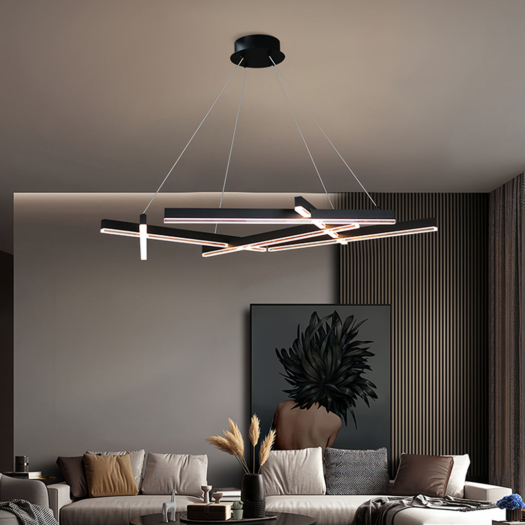 Straton - Black Branch LED Chandelier