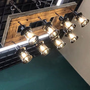 Kallias - 8-Light Rustic Wood Chandelier