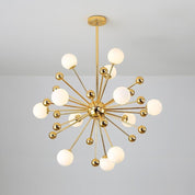 Aiolos - Gold Glass Globe Sputnik Chandelier