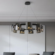 Echion - Nine-Light Acrylic Ring Chandelier