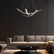 Isadora - Curved Copper Strip LED Pendant