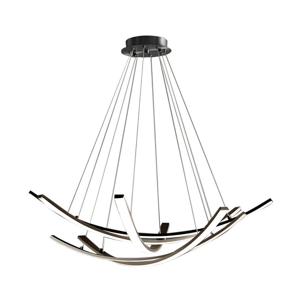 Isadora - Curved Copper Strip LED Pendant
