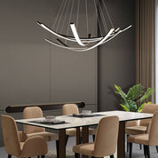 Isadora - Curved Copper Strip LED Pendant