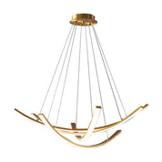 Isadora - Curved Copper Strip LED Pendant