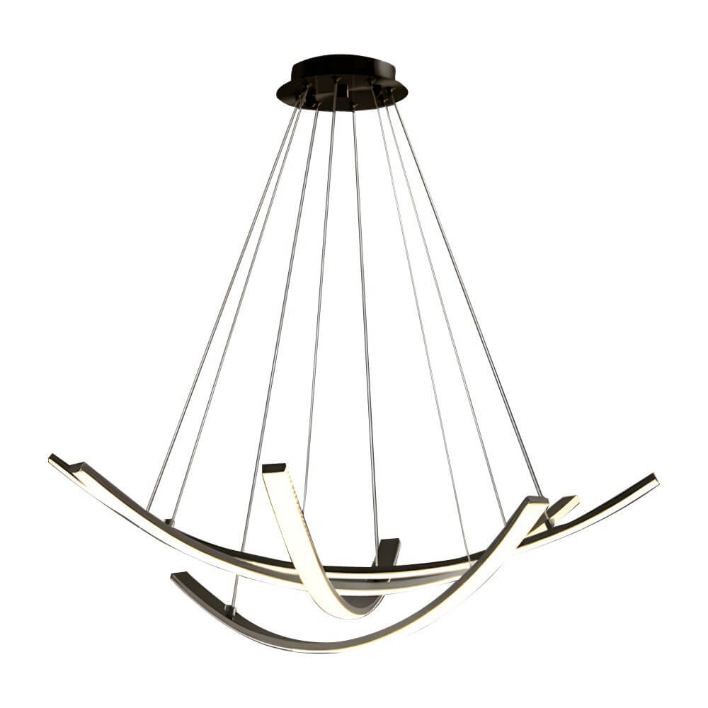 Isadora - Curved Copper Strip LED Pendant
