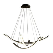 Isadora - Curved Copper Strip LED Pendant