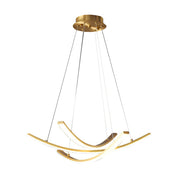 Isadora - Curved Copper Strip LED Pendant