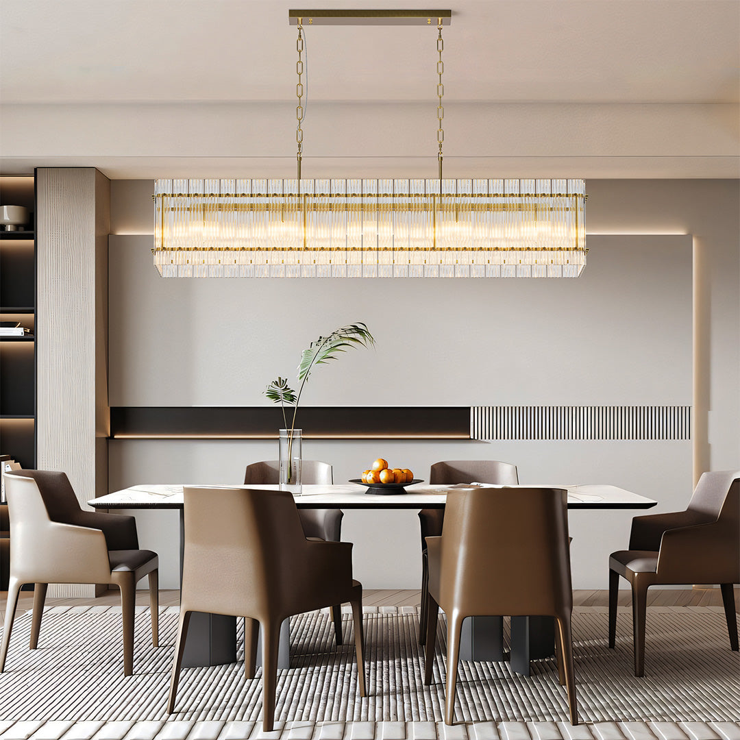 Epikles - Iron and Glass Multi-Head Chandelier
