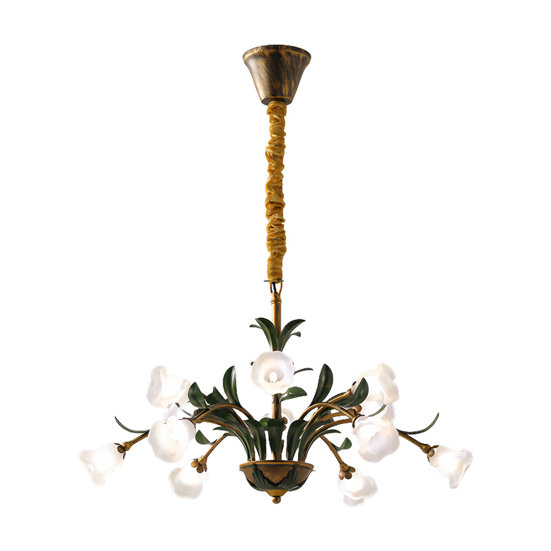 Arete - Vintage Glass Floral Chandelier