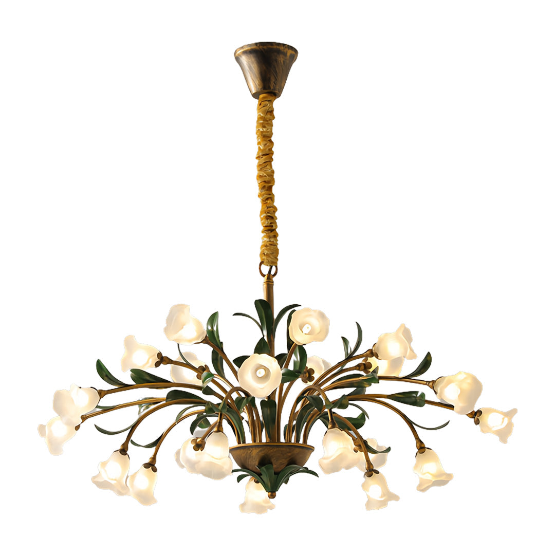 Arete - Vintage Glass Floral Chandelier
