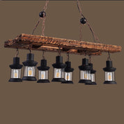 Kallias - 8-Light Rustic Wood Chandelier
