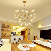 Gorgias - Black or Gold 36-Light Cluster Chandelier