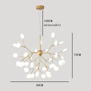 Chryseis - 36-Light Gold Sputnik Chandelier
