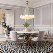 Xanthe - Gold and Bubble Glass Chandelier