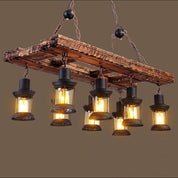 Kallias - 8-Light Rustic Wood Chandelier