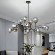 Deiphobos - Twelve-Globe Glass Chandelier
