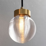 Aglaia - Brass and Glass Globe Chandelier